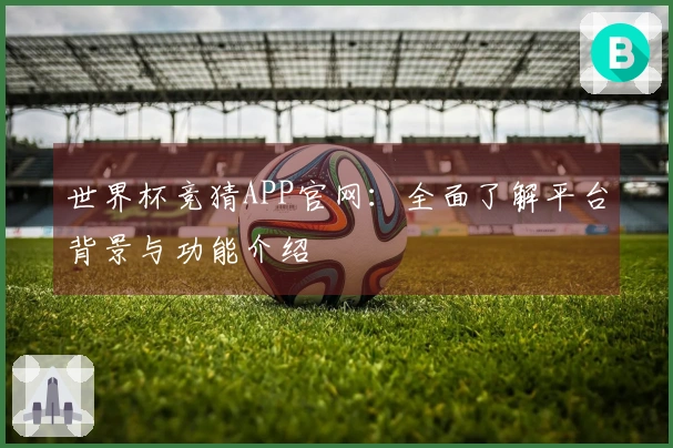 世界杯竞猜APP官网:全面了解平台背景与功能介绍